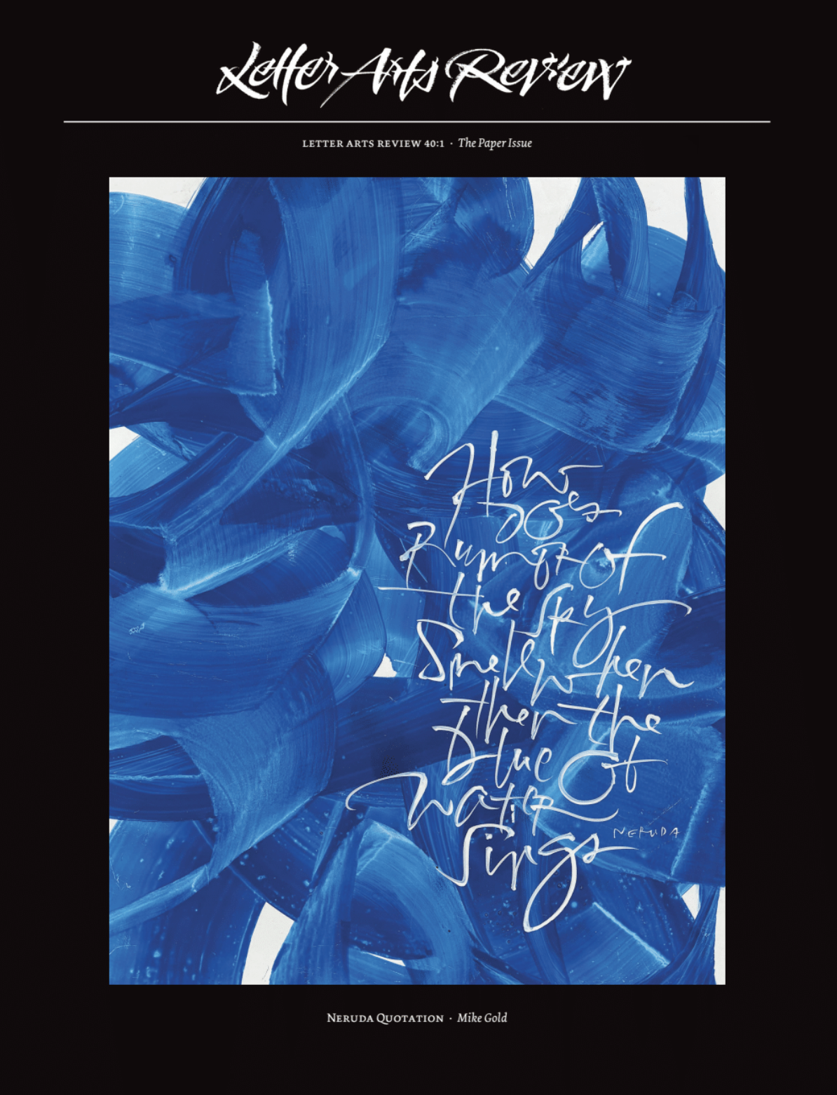 Letter Arts Review (40.1) USA SINGLE ISSUE